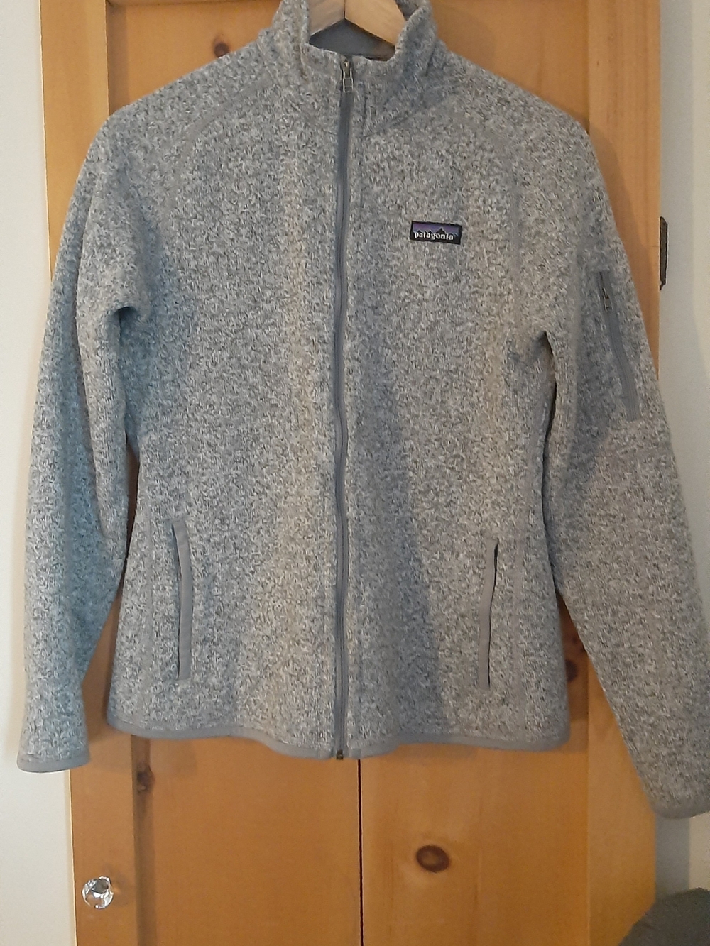 Patagonia Heather Gray Full-Zip Fleece Jacket